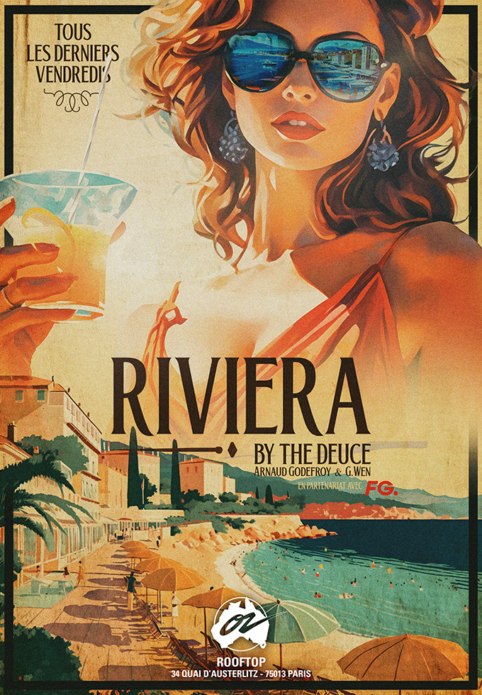 Riviera Party w/ THE DEUCE @ Café Oz Rooftop Du 31 mai au 27 sept 2024