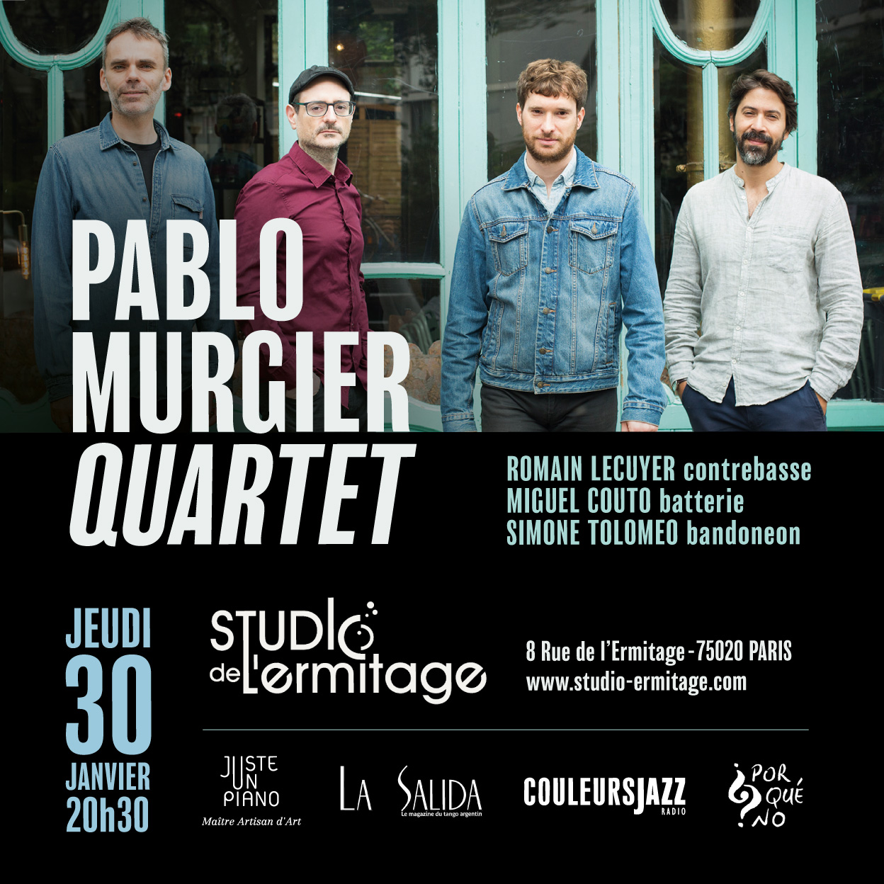 Pablo Murgier Quartet Le 30 janv 2025