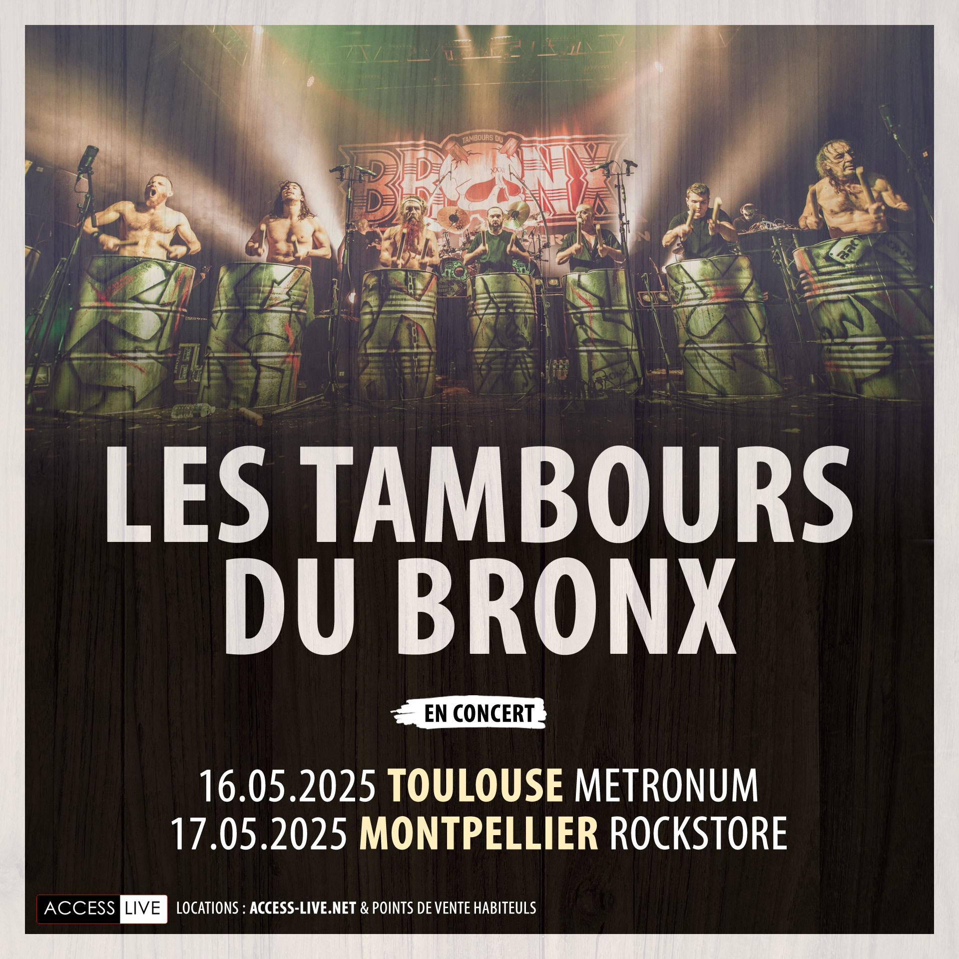 Les Tambours du Bronx en concert au Rockstore Le 17 mai 2025