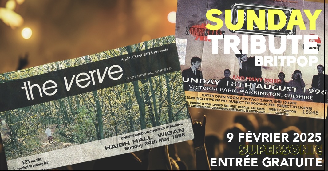 Sunday Tribute - Britpop Le 9 fév 2025