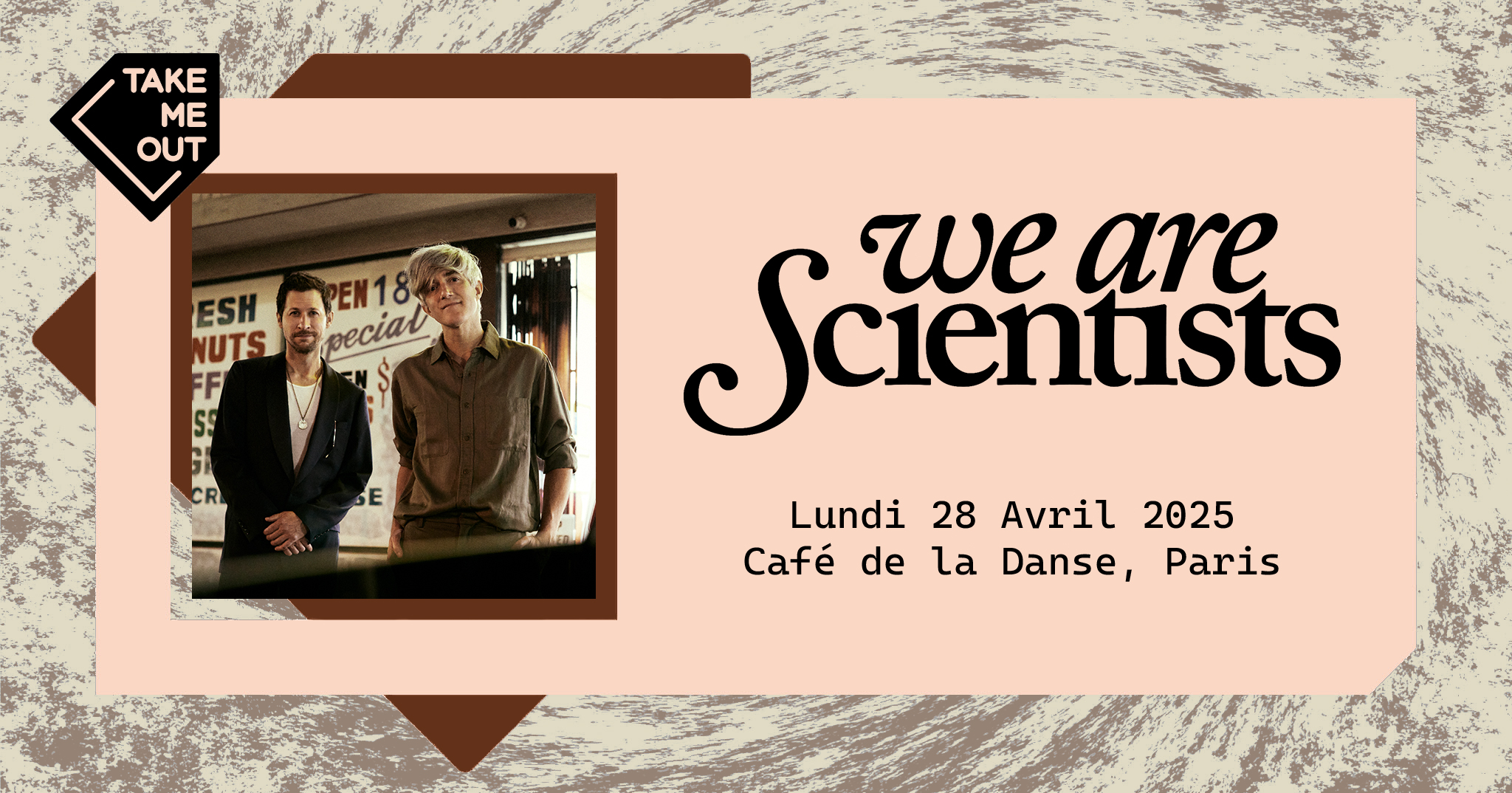 Take Me Out : We Are Scientists en concert ! Le 28 avr 2025