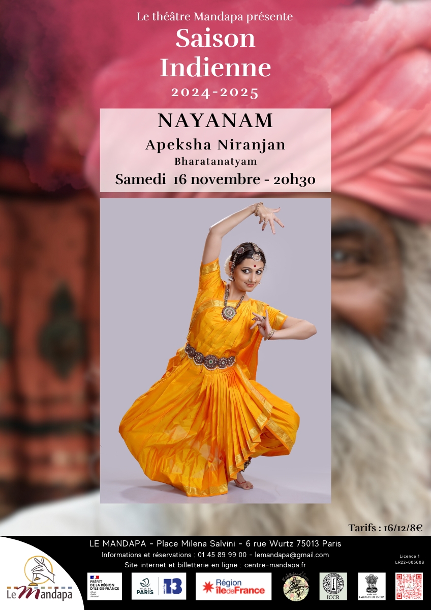 Nayanam - Danse indienne Bharatanatyam Le 16 nov 2024