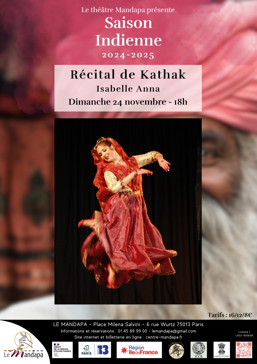 Récital de Kathak - Danse indienne Le 24 nov 2024