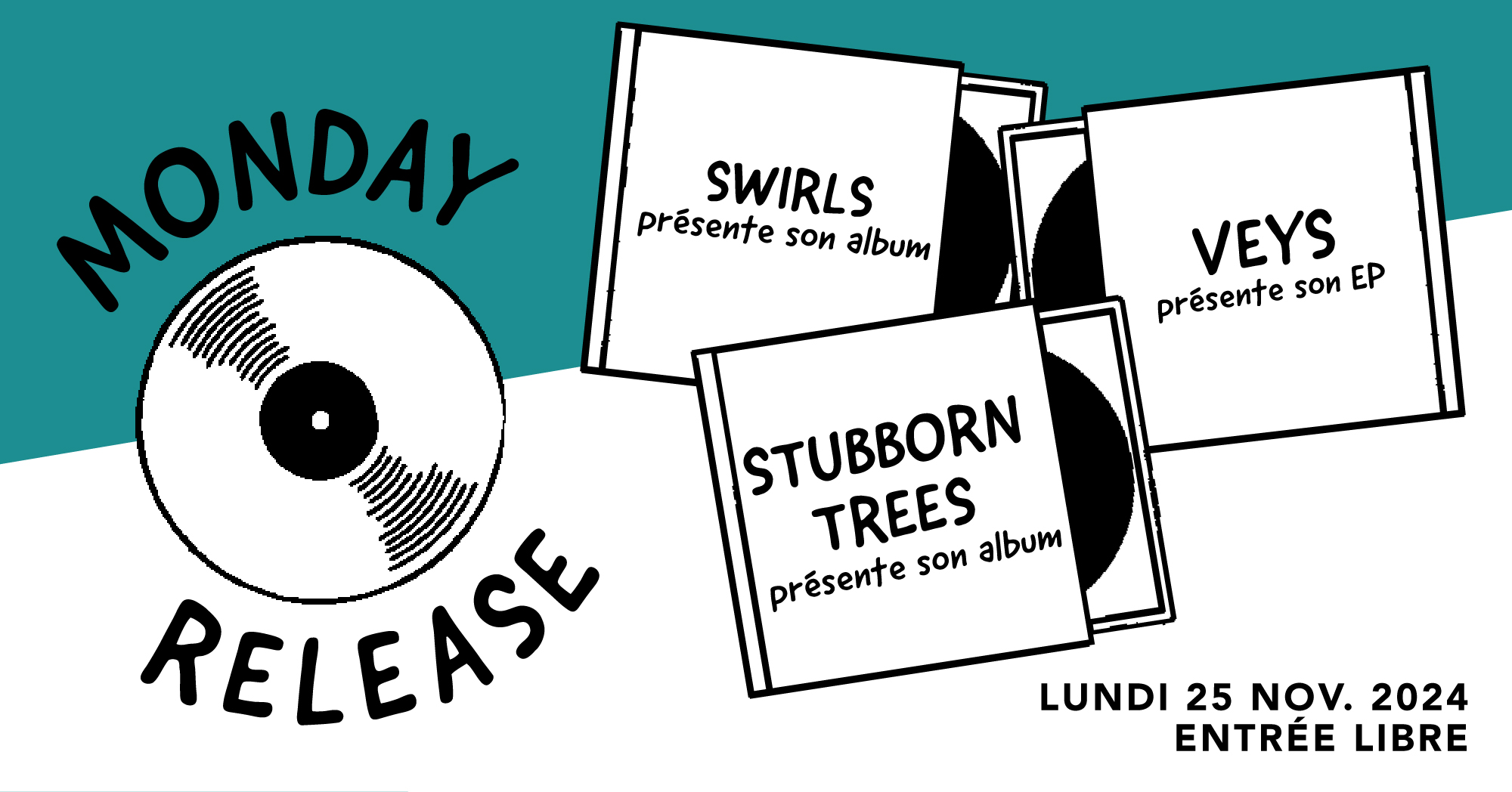 MONDAY RELEASE : Swirls - Veys - Stubborn Trees Le 25 nov 2024