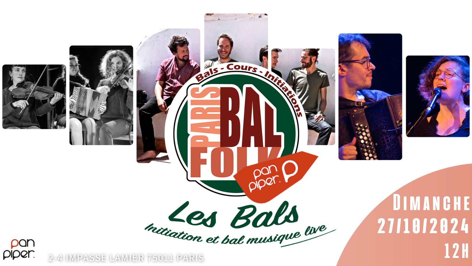 Le gros bal de Paris Bal Folk avec 3 pas d