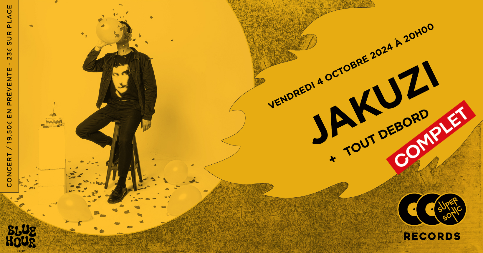 Jakuzi + Tout Debord en concert (côté Records) Le 4 oct 2024