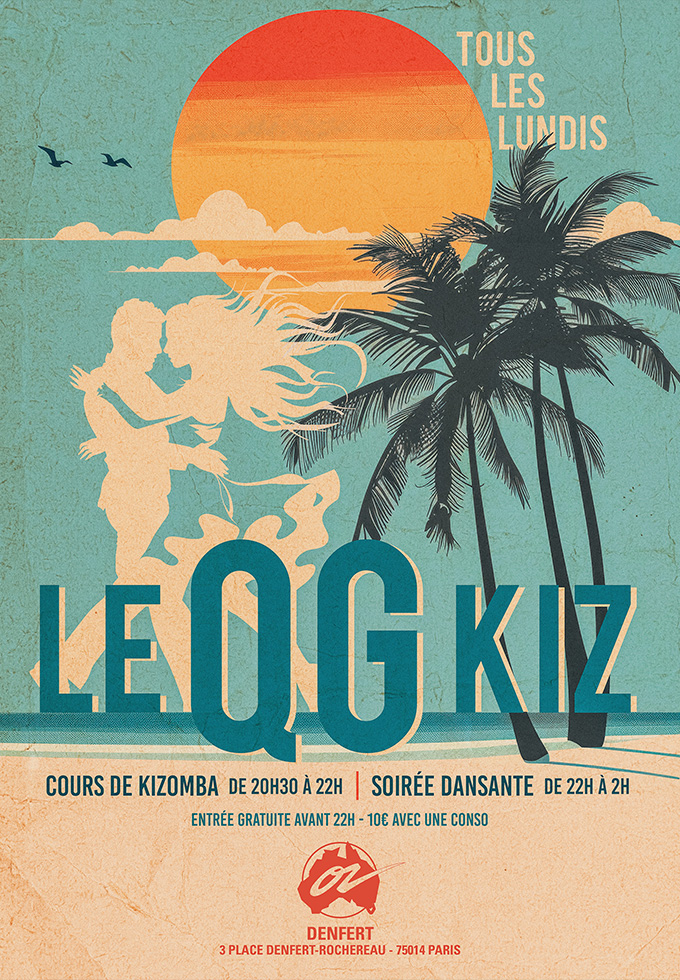 Le QG Kiz @ Café Oz Denfert Du 23 sept au 31 déc 2024