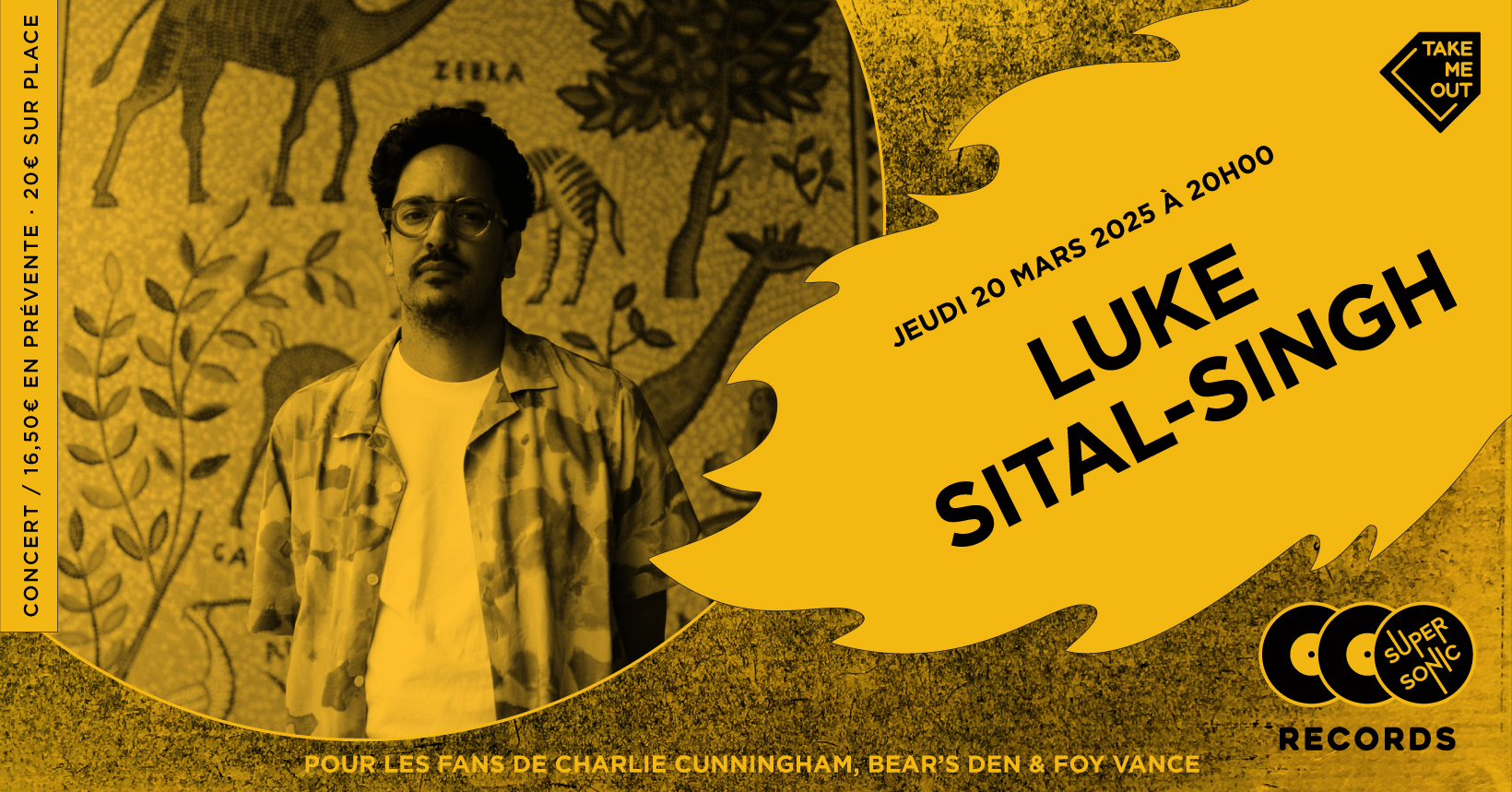 Luke Sital-Singh en concert (côté Records) Le 20 mars 2025