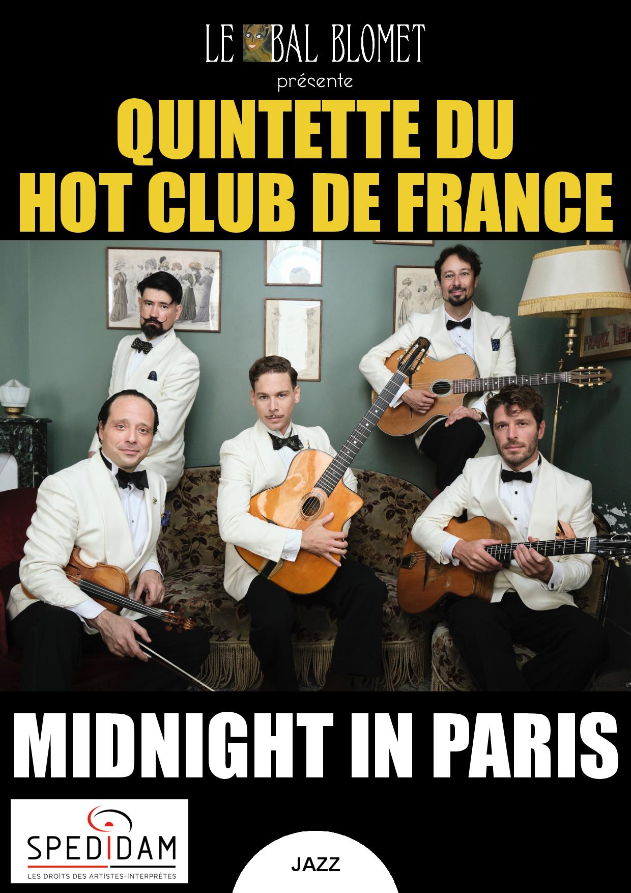 QUINTETTE DU HOT CLUB DE FRANCE - MIDNIGHT IN PARIS Le 10 janv 2025