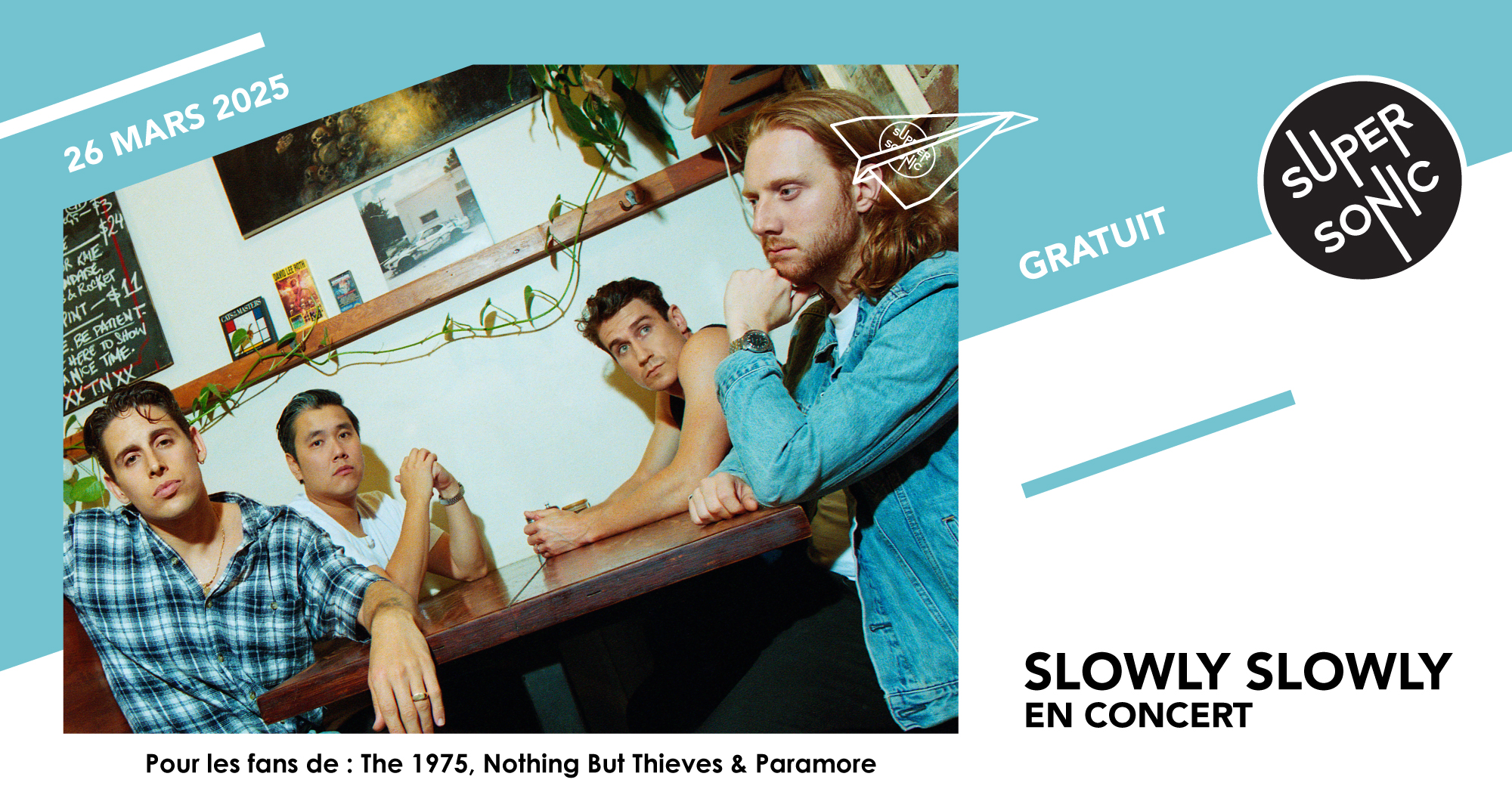 Slowly Slowly en concert au Supersonic (Free entry) Le 26 mars 2025