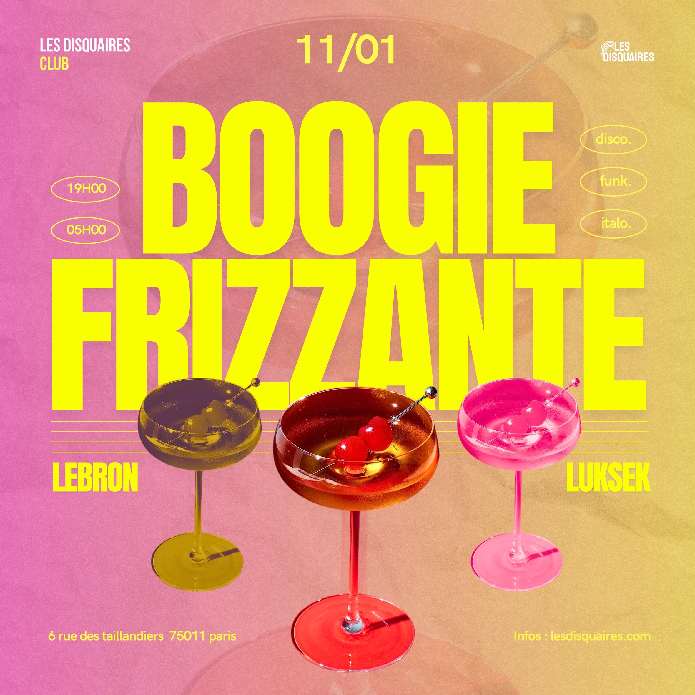 Boogie Frizzante Du 11 au 12 janv 2025