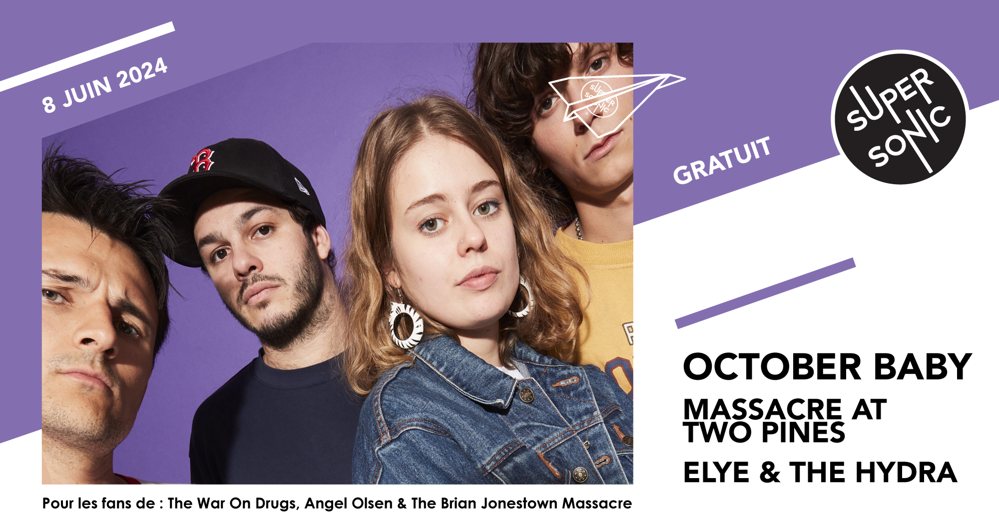 October Baby • Massacre At Two Pines / Supersonic (Free... Le 8 juin 2024