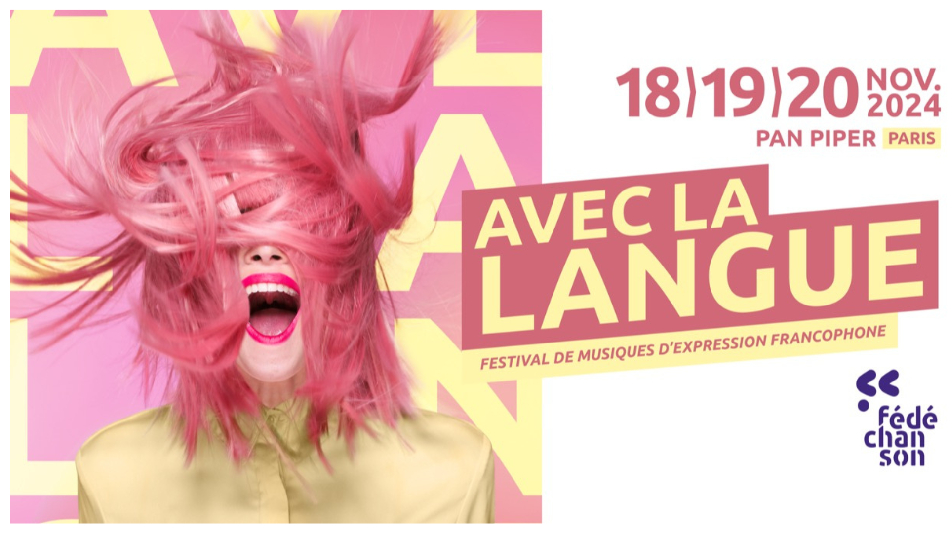 Festival Avec la langue 2024 Du 18 au 20 nov 2024