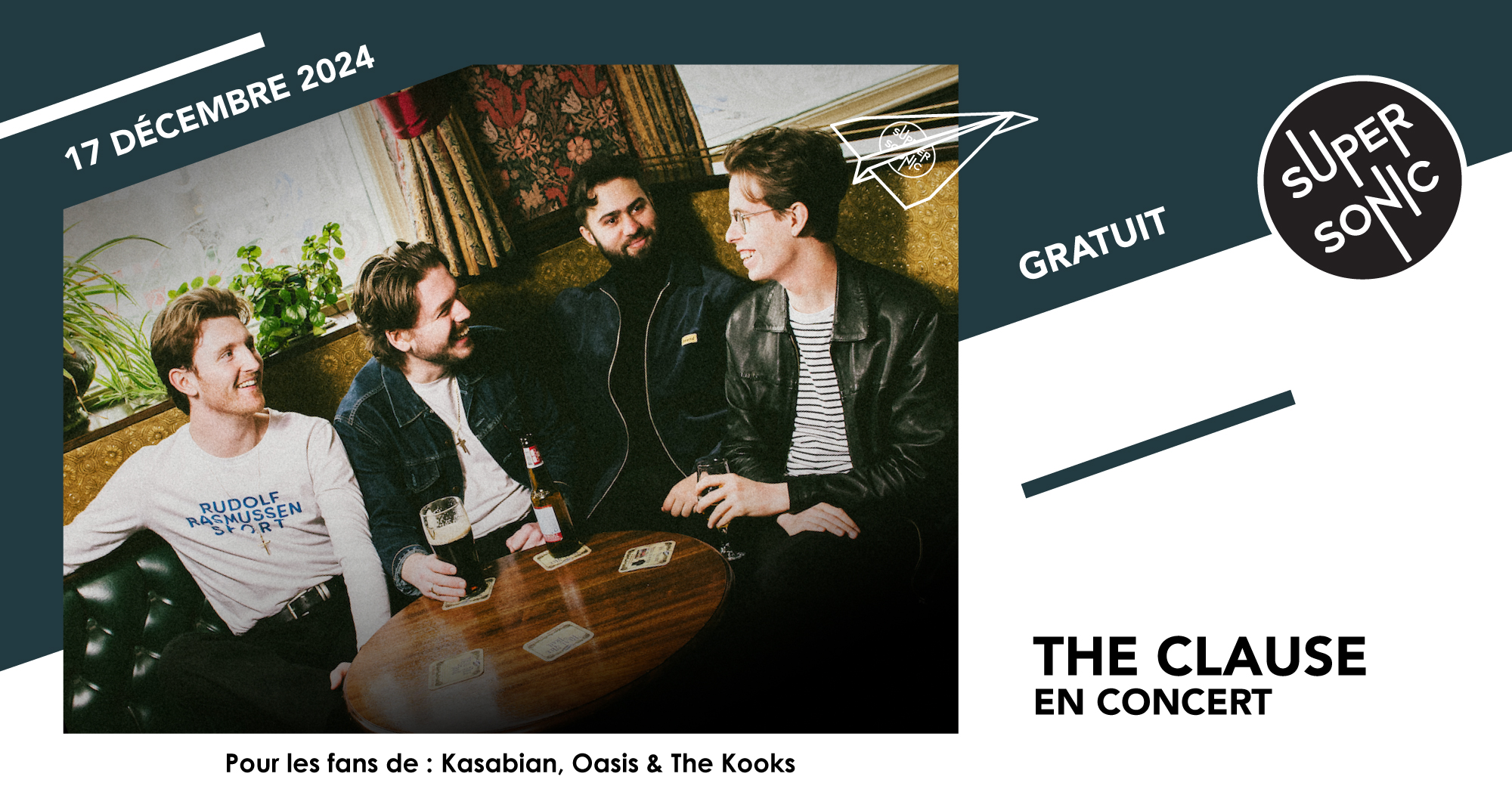 The Clause en concert au Supersonic (Free entry) Le 17 déc 2024