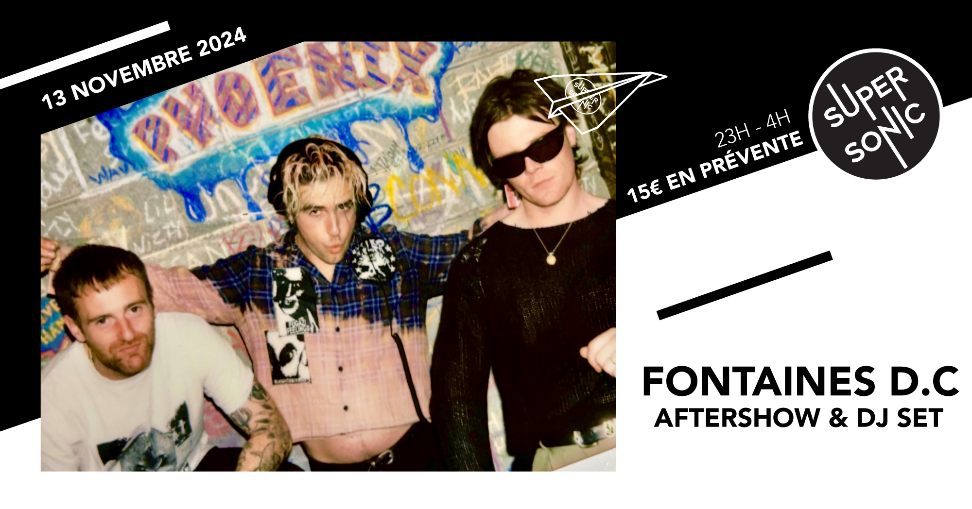 Fontaines D.C : Aftershow & DJ Set Du 13 au 14 nov 2024