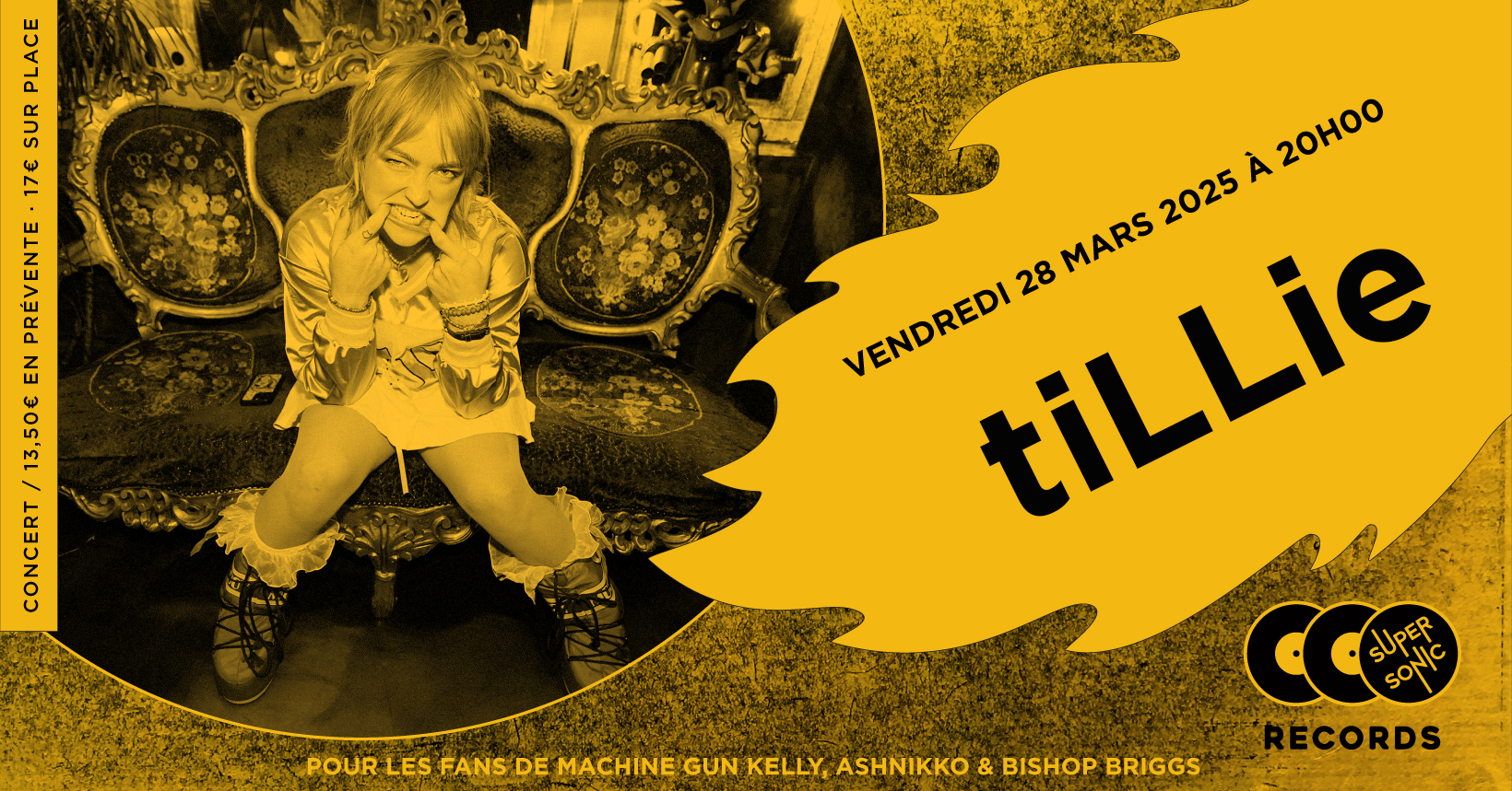 tiLLie en concert (côté Records) Le 28 mars 2025