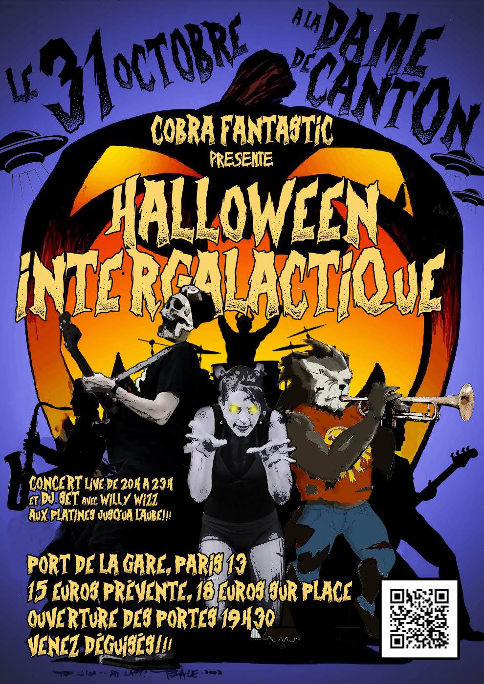 Halloween Intergalactique à La Dame de Canton Du 31 oct au 1 nov 2024