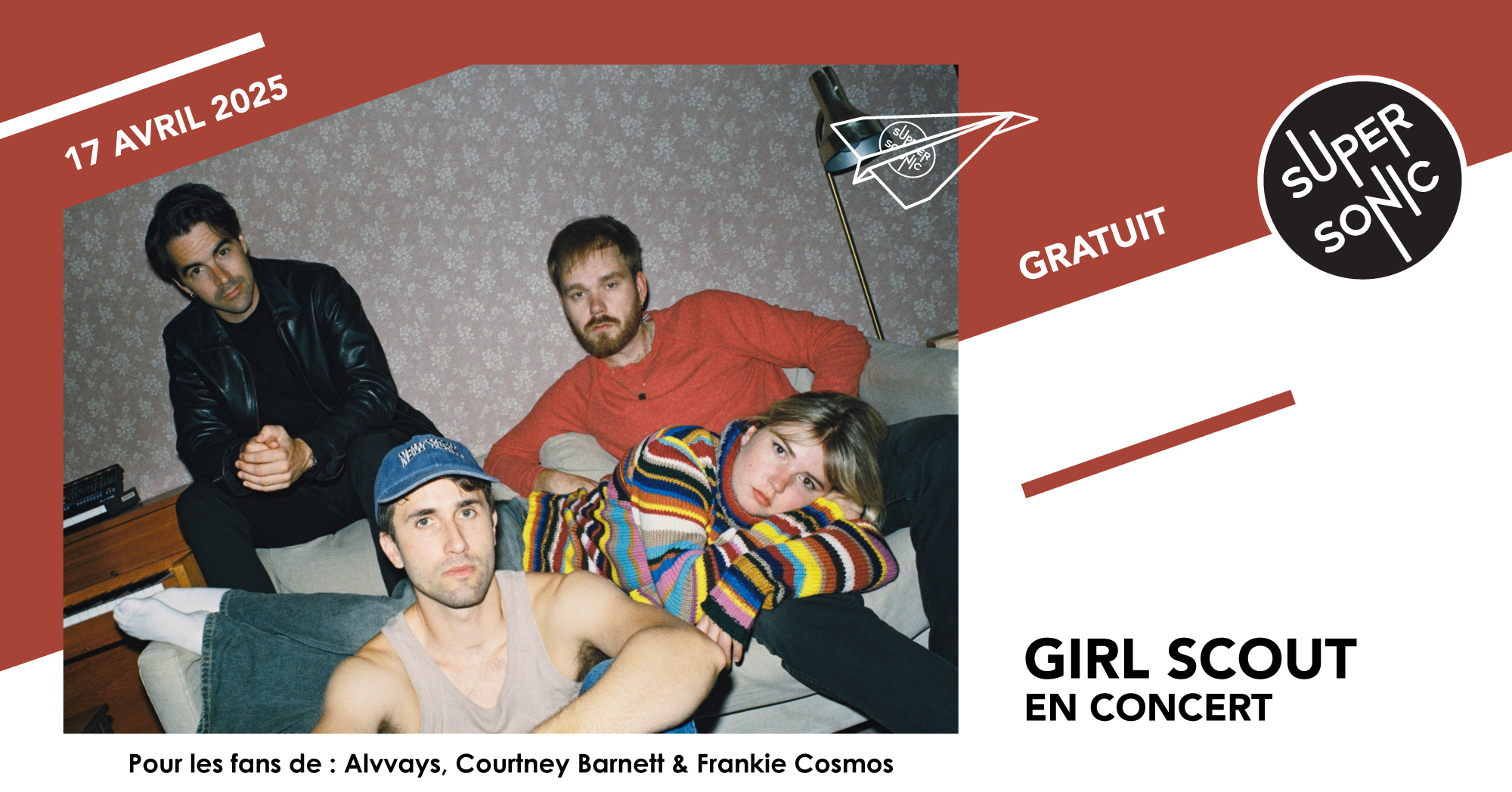 Girl Scout en concert au Supersonic (Free entry) Le 17 avr 2025