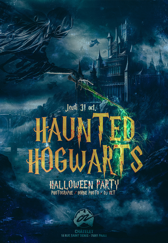 Haunted Hogwarts / Halloween Party 2024 @ Café Oz Châtelet Du 31 oct au 1 nov 2024