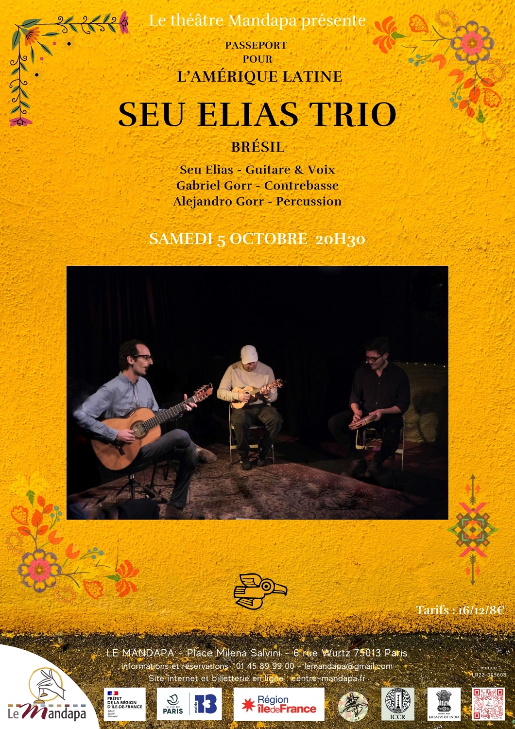 Seu Elias trio Le 5 oct 2024