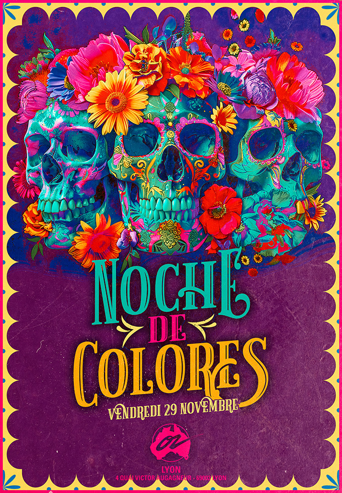 Noche de Colores @ Café Oz Lyon Du 29 au 30 nov 2024