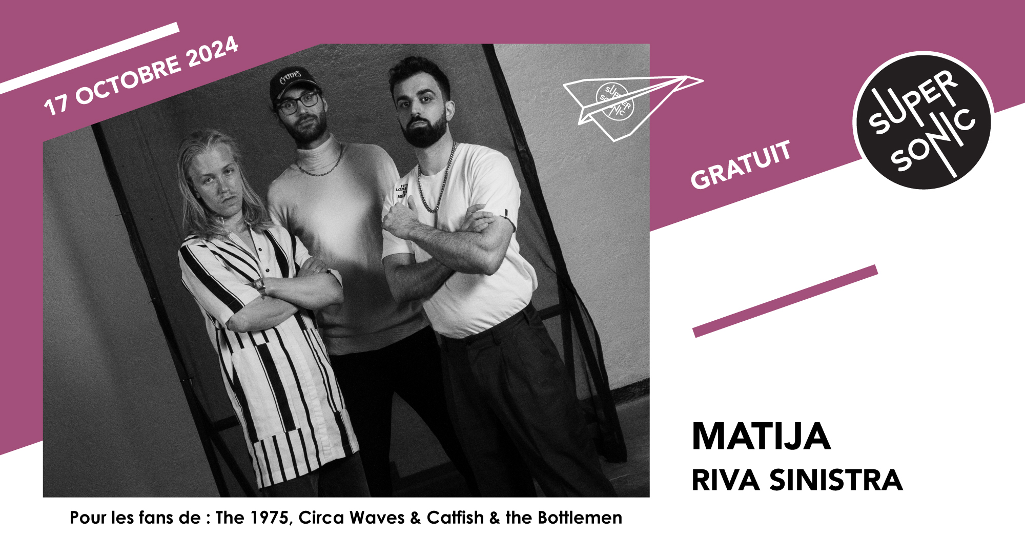 Matija - Riva Sinistra - Red Apples / Supersonic (Free entry) Le 17 oct 2024