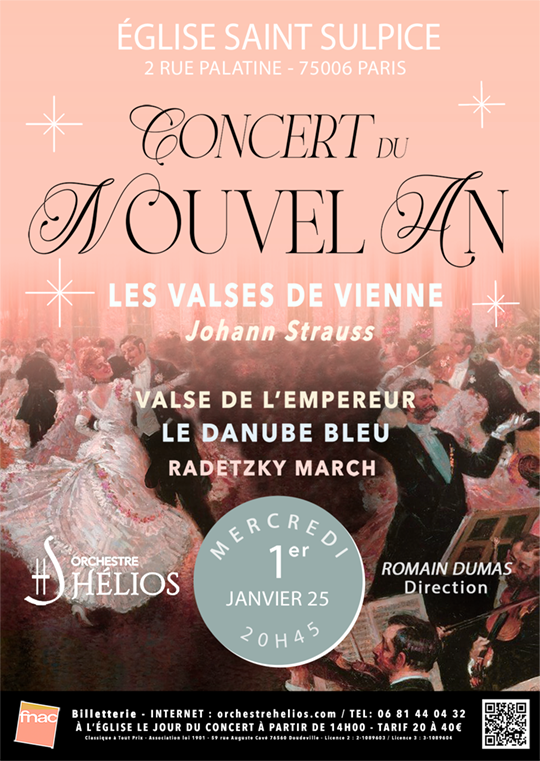 Concert du Nouvel An - Les Valses de Johann Strauss Le 1 janv 2025