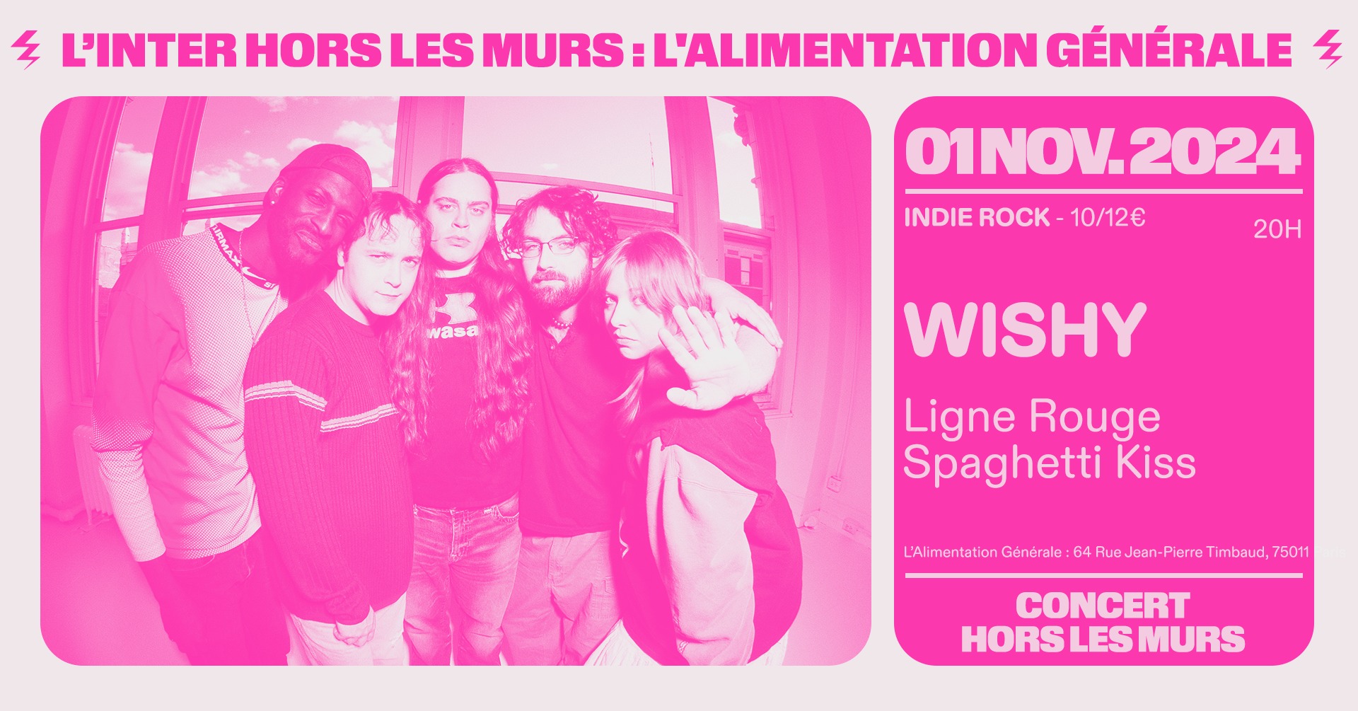 Wishy + Ligne Rouge + Spaghetti Kiss (L