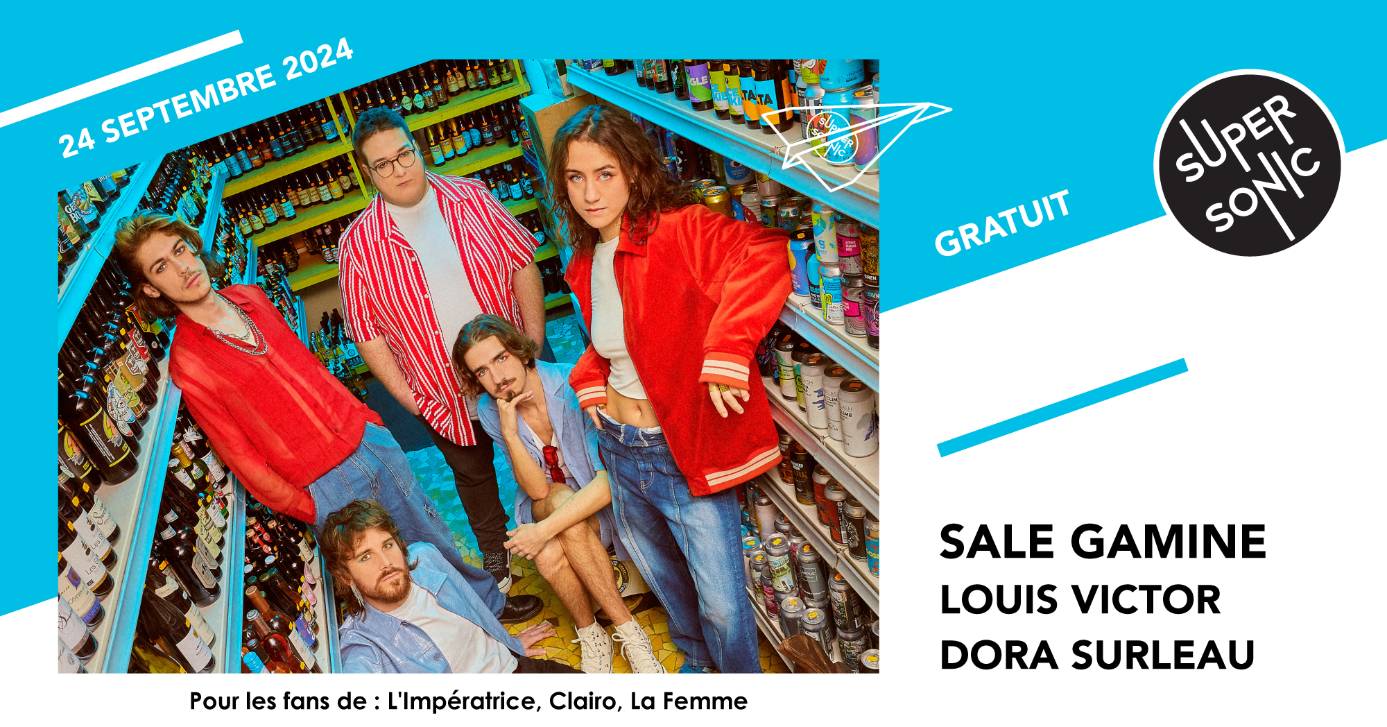 Sale Gamine - Louis Victor - Dora Surleau / Supersonic (Free... Le 24 sept 2024