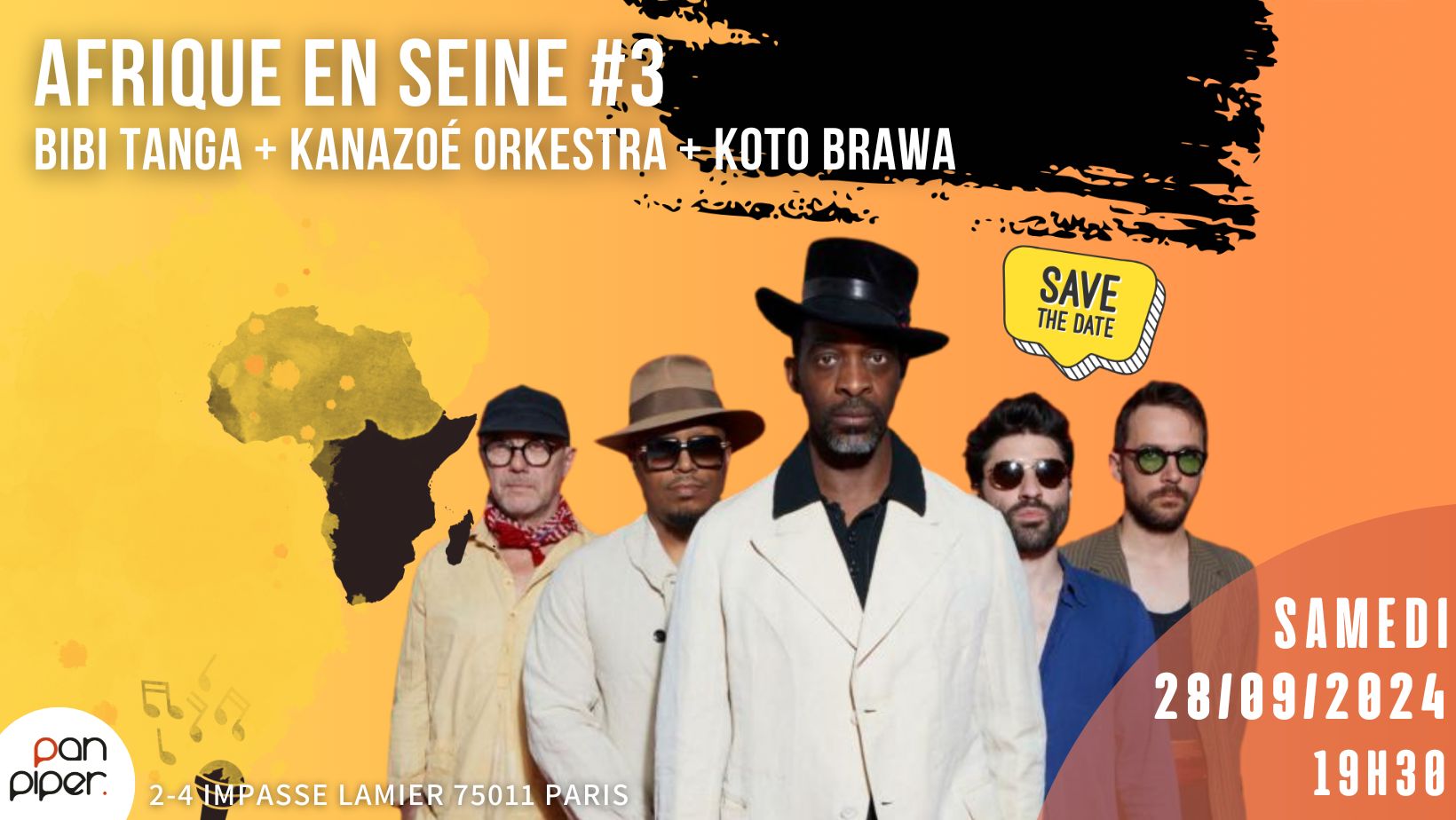 Bibi Tanga + Kanazoé Orkestra + Koto Brawa - AFRIQUE EN... Le 28 sept 2024