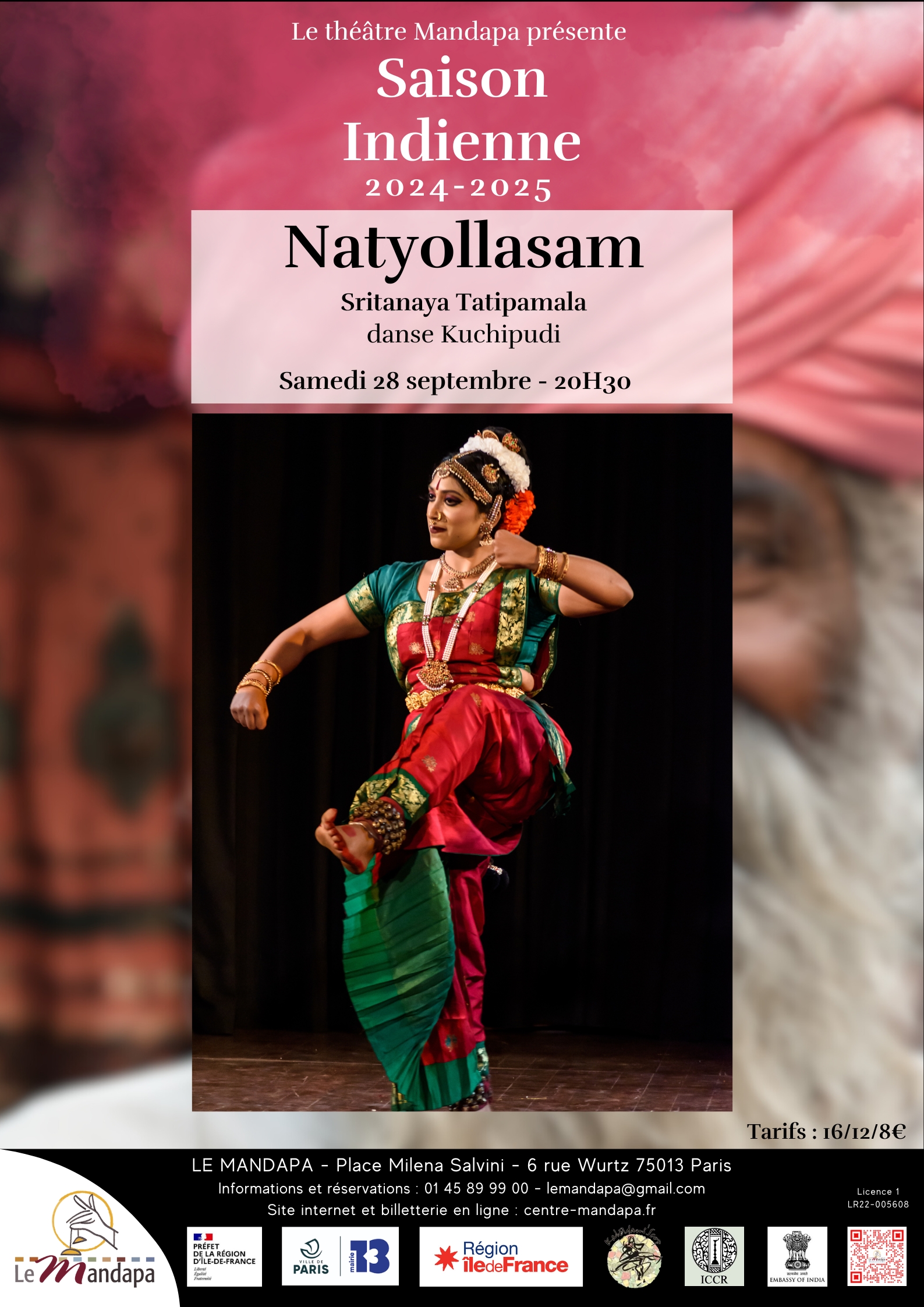 Natyollasam - Danse indienne Kuchipudi Le 28 sept 2024