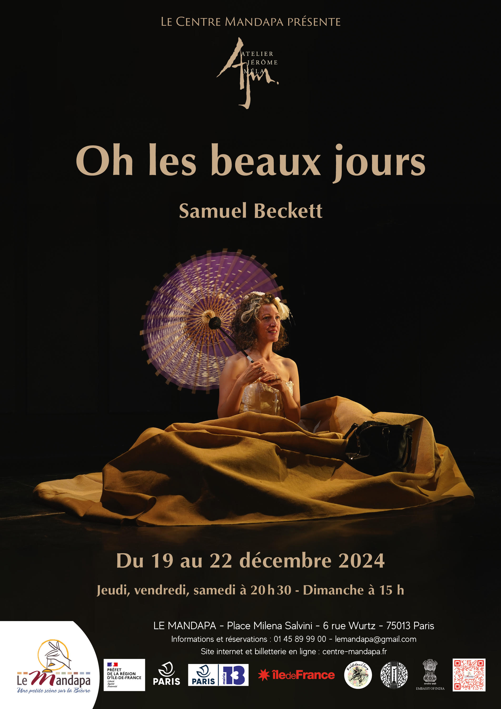 Oh les beaux jours - Samuel Beckett Du 19 au 22 déc 2024