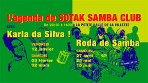 Sotak Samba Club invite Karla da Silva + DJ CARAVA // La Petite Halle