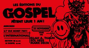 Le Gospel fête ses 1 an avec Ellah A. Thaun + Sol Hess + Marie Delta
