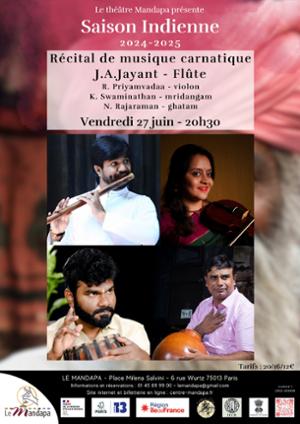 Récital de musique carnatique - Inde du Sud