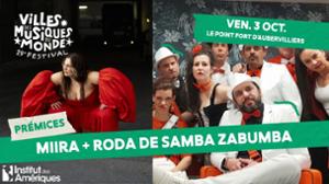 Miira + Roda de samba Zabumba au Point Fort d'Aubervilliers