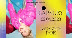 LAPSLEY - Le 22 avril 2023 au Badaboum