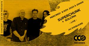 Superchunk + Solcina en concert au Supersonic Records !