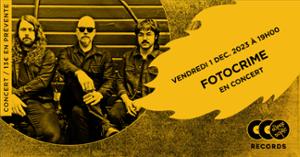 Fotocrime en concert au Supersonic Records !