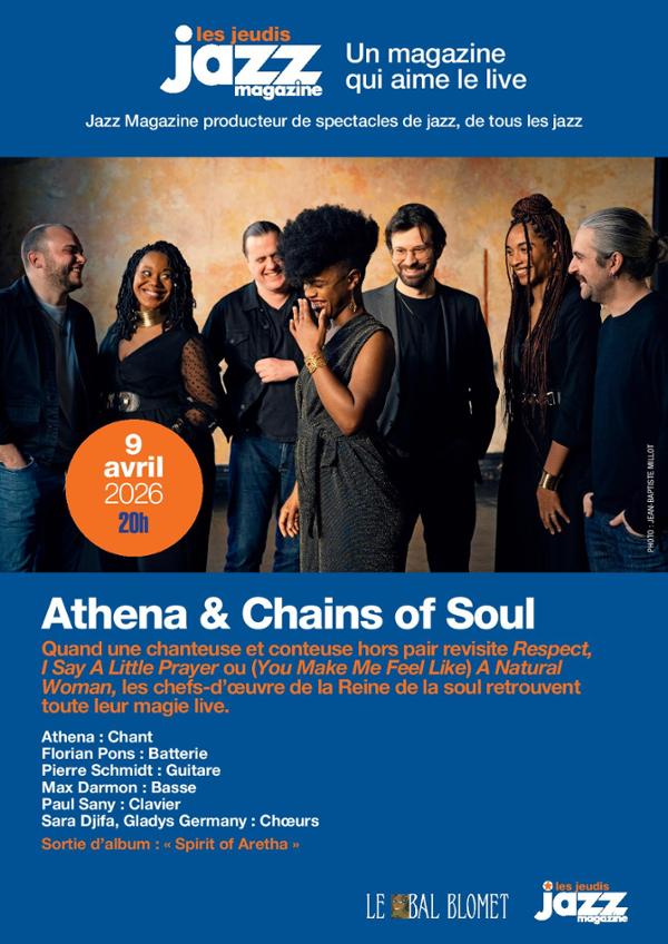 ATHENA & CHAINS OF SOUL – LES CONCERTS JAZZ MAGAZINE