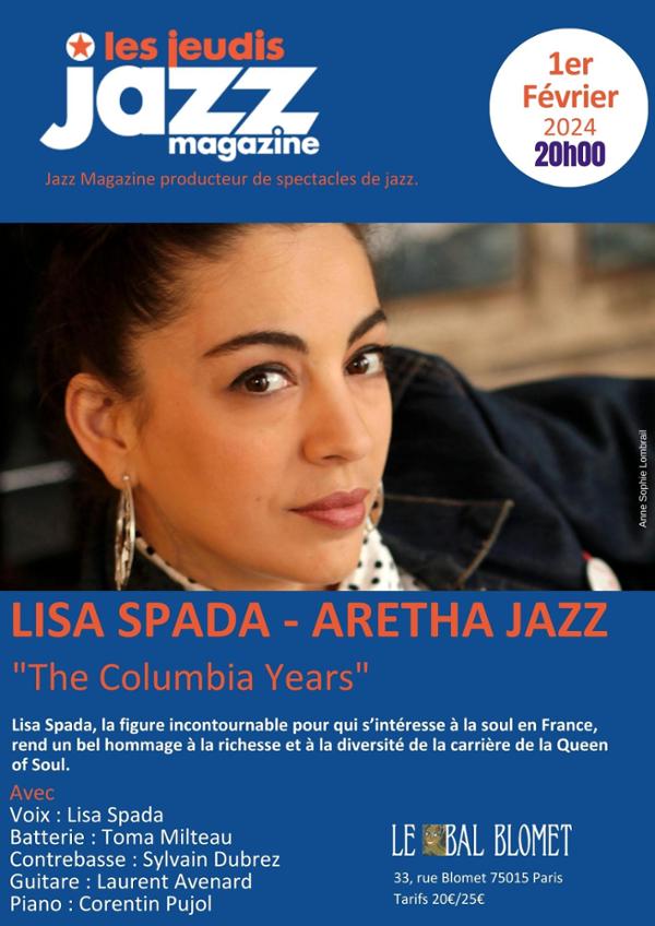 LISA SPADA – LES CONCERTS JAZZ MAGAZINE