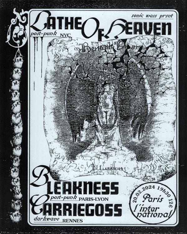 LATHE OF HEAVEN (USA) + BLEAKNESS + CARRIEGOSS