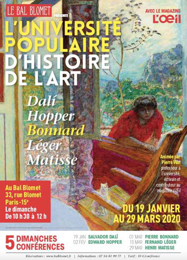 PIERRE BONNARD -UNIVERSITÉ POPULAIRE D’HISTOIRE DE L’ART