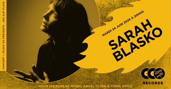 Sarah Blasko en concert (côté Records)