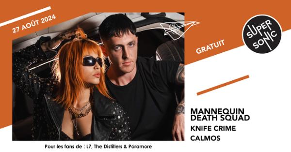 Mannequin Death Squad · Knife Crime · Calmos en concert au Supersonic (Free entry)