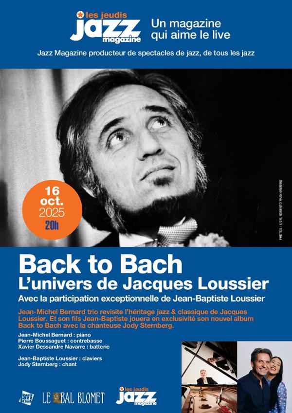 BACK TO BACH – LES CONCERTS JAZZ MAGAZINE
