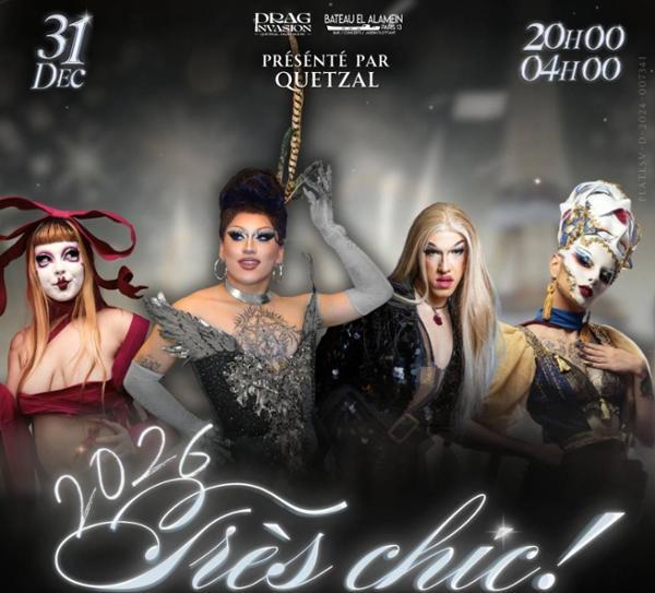 MER 31/12 :  2026 Très chic !  Boat Party