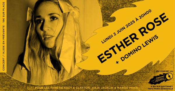 Esther Rose + Domino Lewis en concert (côté Records)