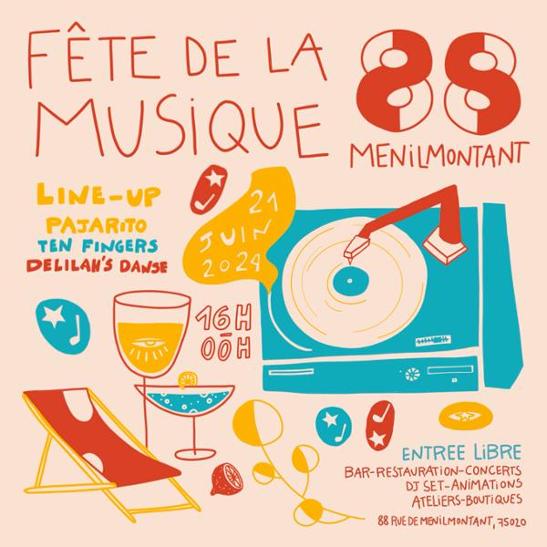 Le 88 Ménilmontant fête la musique !