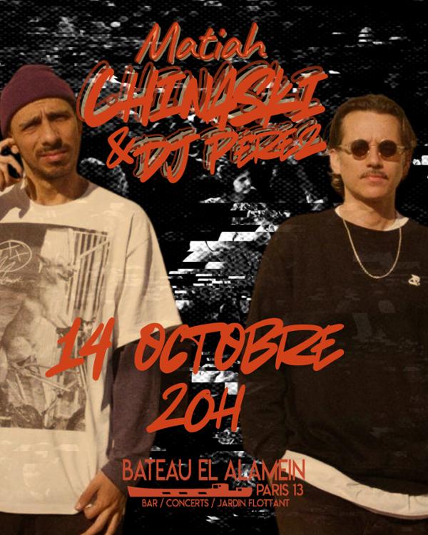 MER 14/10 - DJ Perez + Matiah Chinaski